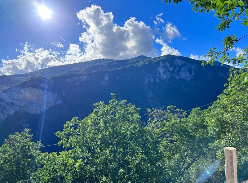 Il panorama di fronte alla nostra Bubble Room