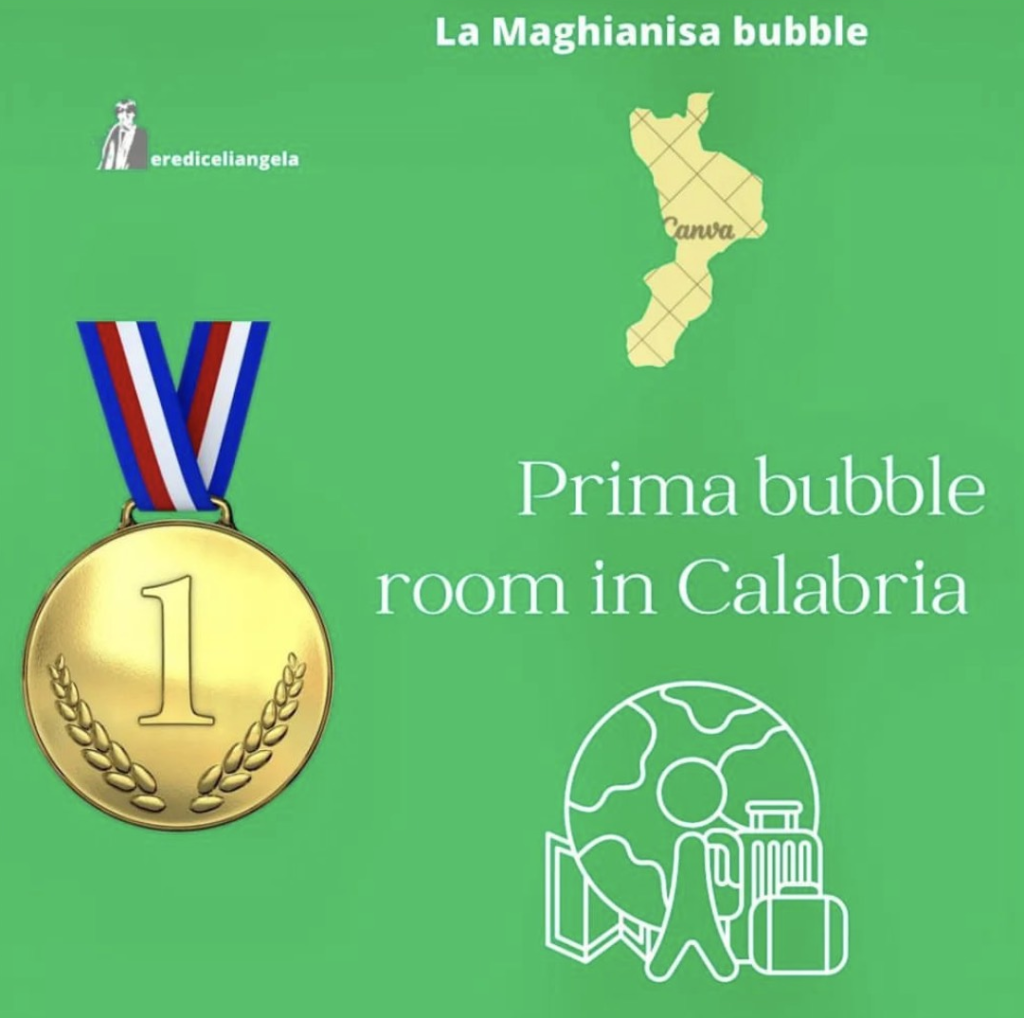 Riconoscimento come prima Bubble Room in Calabria